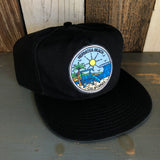 Hermosa Beach SHOREFRONT 5 Panel Low Profile Style Dad Hat - Black