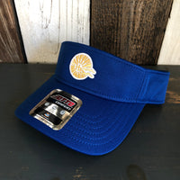 Hermosa Beach CLASSIC MINI LOGO Sun Visor Cool Comfort Performance Polyester Cool Mesh - Royal Blue