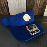 Hermosa Beach CLASSIC MINI LOGO Sun Visor Cool Comfort Performance Polyester Cool Mesh - Royal Blue