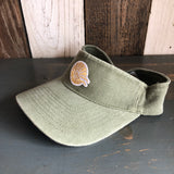 Hermosa Beach CLASSIC MINI LOGO "FLEX" Sun Visor - Olive Green