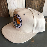 Hermosa Beach SOUTH BAY SURF (Multi Colored Patch) 6 Panel Mid Profile Baseball Cap  - Brushed Bull Denim