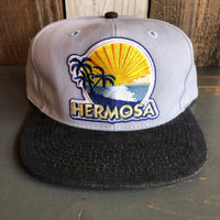 Hermosa Beach FIESTA 6 Panel Mid Profile Baseball Cap - Brushed Bull Denim