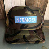 Hermosa Beach BLUE SUPREME HERMOSA Trucker Hat - Full Camouflage