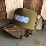 Hermosa Beach BLUE SUPREME HERMOSA Trucker Hat - Camouflage/Olive