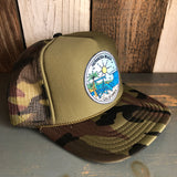 Hermosa Beach SHOREFRONT Trucker Hat - Camouflage/Olive