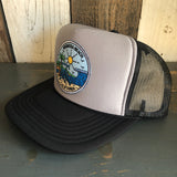 Hermosa Beach SHOREFRONT Trucker Hat - Black/Grey/Black