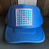 Hermosa Beach OCEAN DRIVE High Crown Trucker Hat - Col. Blue