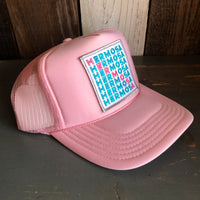 Hermosa Beach OCEAN DRIVE High Crown Trucker Hat - Pink