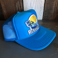 Hermosa Beach FIESTA Trucker Hat - Neon Blue