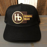 Hermosa Beach THE NEW STYLE - 5 Panel Mid Profile Mesh Back Trucker Hat - Black