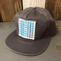 Hermosa Beach OCEAN DRIVE - 5 Panel Low Profile Style Dad Hat - Charcoal Grey