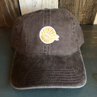 Hermosa Beach CLASSIC MINI LOGO 6 Panel Low Profile Style Dad Hat - Brown