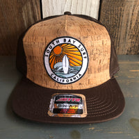 SOUTH BAY SURF (Multi Colored Patch) Premium Cork Trucker Hat - (Brown/Cork)