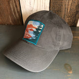Crater Lake National Park 6 Panel Low Profile Style Dad Hat - Charcoal Gray