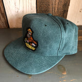 I THINK I LOVE YOU, SMOKEY BEAR - 6 Panel Mid Profile Baseball Cap - Dark Green