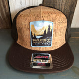 Rocky Mountain National Park Premium Cork Trucker Hat (Brown)