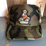 I THINK I LOVE YOU, SMOKEY BEAR Trucker Hat - Full Camouflage