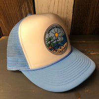 Hermosa Beach SHOREFRONT High Crown Summer Foam Front/Mesh Back - Columbia Blue