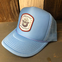 SMOKEY BEAR...PREVENT WILDFIRES High Crown Summer Foam Front/Mesh Back - Columbia Blue