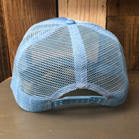 SMOKEY BEAR...PREVENT WILDFIRES High Crown Summer Foam Front/Mesh Back - Columbia Blue