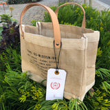 HERMOSA BEACH: City Series - Short Handle Petite Market Bag in NATURAL (TYPE: BD-ML035N-OS)