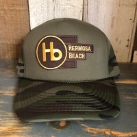 Hermosa Beach THE NEW STYLE Camo Winter All Foam Cap Hat - Forest Camo/Olive