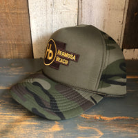Hermosa Beach THE NEW STYLE Camo Winter All Foam Cap Hat - Forest Camo/Olive