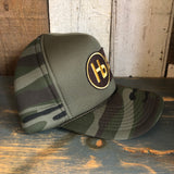 Hermosa Beach THE NEW STYLE Camo Winter All Foam Cap Hat - Forest Camo/Olive