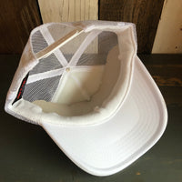 Hermosa Beach CLASSIC LOGO High Crown Trucker Hat - White