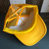 SURF HERMOSA :: OPEN DAILY High Crown Trucker Hat - Gold