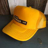Hermosa Beach HERMOSA AVE High Crown Trucker Hat - Gold