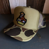I THINK I LOVE YOU, SMOKEY BEAR Trucker Hat Trucker Hat - CAMOUFLAGE Green/Light Loden/Green