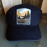 Rocky Mountain National Park 6 Panel Low Profile Style Dad Hat - Navy