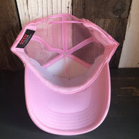 SURF HERMOSA :: OPEN DAILY High Crown Trucker Hat - Pink