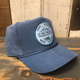 Products SIERRA PACIFIC 5 panel Stone Washed Canvas 2-Tone - Sky/White Braid (FROM THE SIERRAS TO THE PACIFIC :: THERE'S ALWAYS MORE TO EXPLORE)