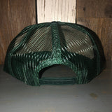 Hermosa Beach CLASSIC LOGO High Crown Trucker Hat - Dark Green