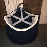 Hermosa Beach CLASSIC LOGO 5 Panel High Crown Nylon Baseball Cap - Crinkle Taslon - Navy