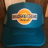 Hermosa Beach HIGH HEAT High Crown Trucker Hat - Turquoise Blue