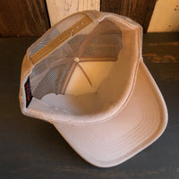 Hermosa Beach WOODIE High Crown Trucker Hat - Khaki