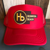 Hermosa Beach THE NEW STYLE High Crown Trucker Hat - Red
