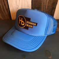 Hermosa Beach THE NEW STYLE High Crown Trucker Hat - Col. Blue