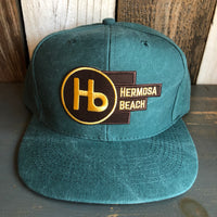 Hermosa Beach THE NEW STYLE 6 Panel Mid Profile Baseball Cap - Dark Green