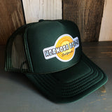 Hermosa Beach HIGH HEAT High Crown Trucker Hat - Dark Green