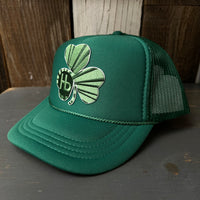 YOUTH 'Limited Edition' GET LUCKY IN HERMOSA Shamrock Trucker Hat - Kelly Green