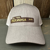 Hermosa Beach HERMOSA AVE 6 Panel Low Profile Mesh Back Trucker Hat - Heather Grey/White