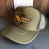 Hermosa Beach THE NEW STYLE High Crown Trucker Hat - Olive