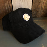 Hermosa Beach CLASSIC LOGO MINI 6 Panel Low Profile Corduroy Baseball Cap - Black