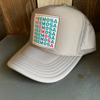 Hermosa Beach OCENA DRIVE High Crown Trucker Hat - Grey (Curved Brim)