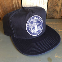 Hermosa Beach SOUTH BAY SURF (Navy Colored Patch) - 5 Panel Low Profile Style Dad Hat - Navy
