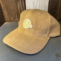 Hermosa Beach CLASSIC LOGO MINI 6 Panel Mid Profile Faux Suede Cap - Khaki